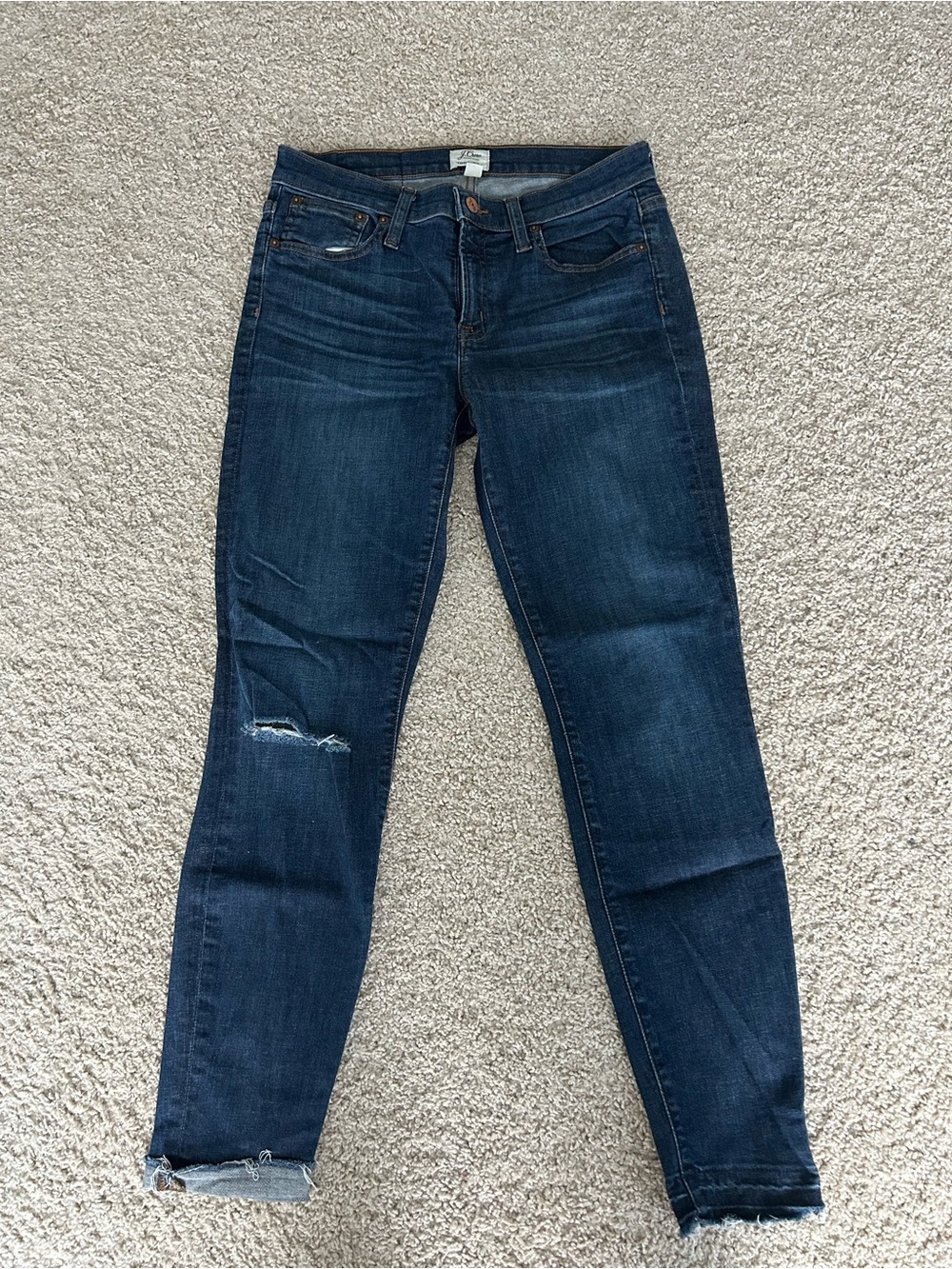 JCrew Dark Blue Women's Skinny Jeans - Classic Stretch Denim